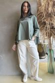 Portia Cotton Top Khaki